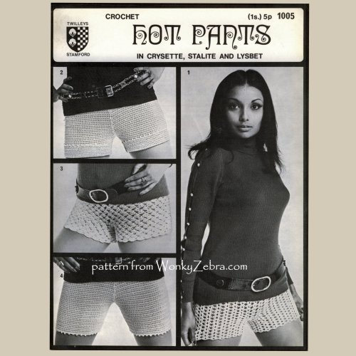 Shorts Vintage Crochet PDF Pattern 00020