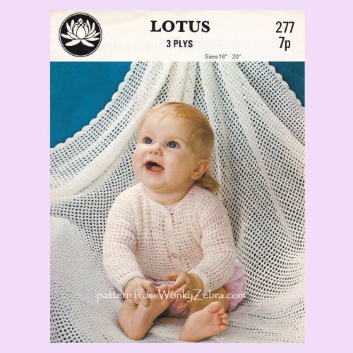 WonkyZebra WZB0150 Easy Crochet Shawl or Baby Blanket and